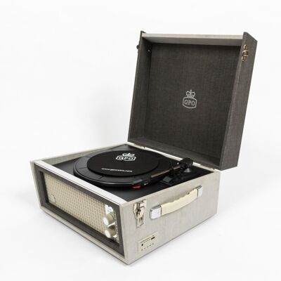 Gpo Bermuda Gray Blue Cobra Turntable