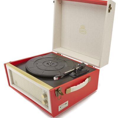 Turntable Gpo Bermuda Red Black