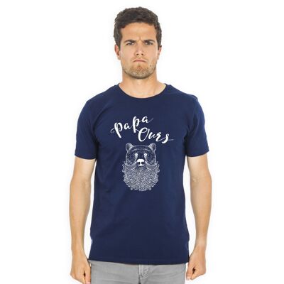 TSHIRT NAVY PAPA OURS