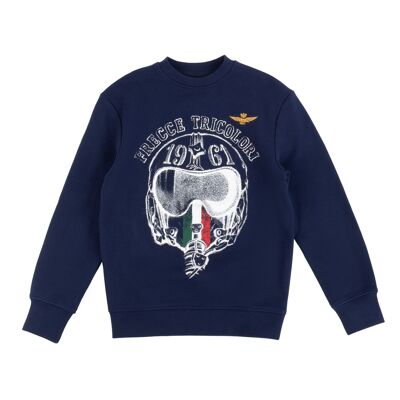 SWEATSHIRT CURTISS BLU