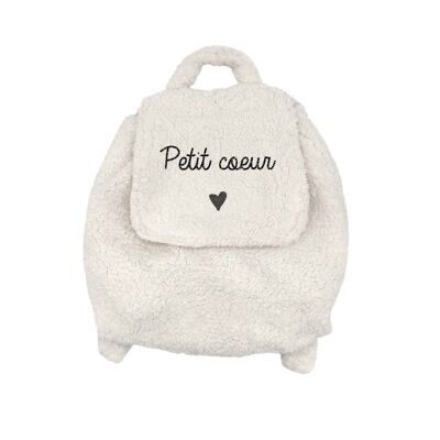 Sac à dos personnalisable sherpa petit "coeur noir" symbole petit coeur