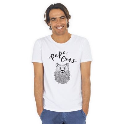 T-SHIRT BIANCA PAPA ORSO