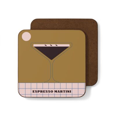 Espresso-Martini-Cocktail-Untersetzer