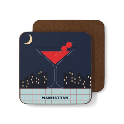 Posavasos de cóctel de Manhattan