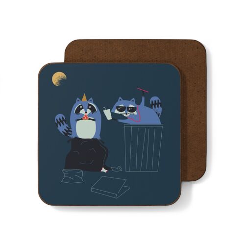 Party Raccoons Coaster