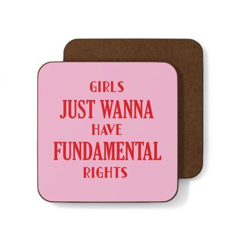 Dessous de verre féministe pour filles