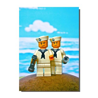 Carte Happy Sailors (lot de 6)