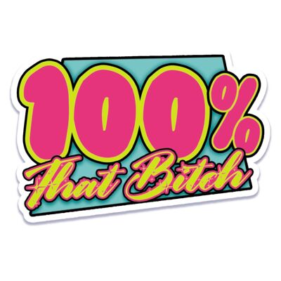 100% cette chienne inspirée de Lizzo Sticker