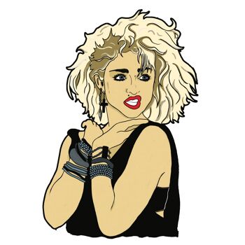 Style des années 1980 Madonna Sticker 1