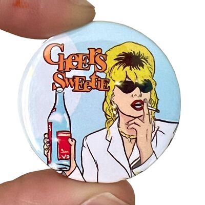 Insigne d'épinglette Ab Fab Patsy Button (paquet de 3)