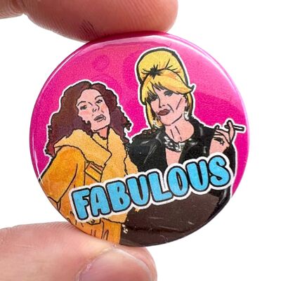 Absolutely Fabulous Button Pin Badge