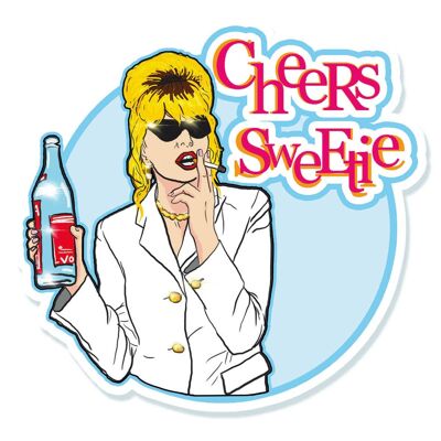 Absolutely Fabulous Patsy Vinyl Sticker (pack of 3)