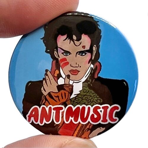 Ant Music Button Pin Badge (pack of 3)