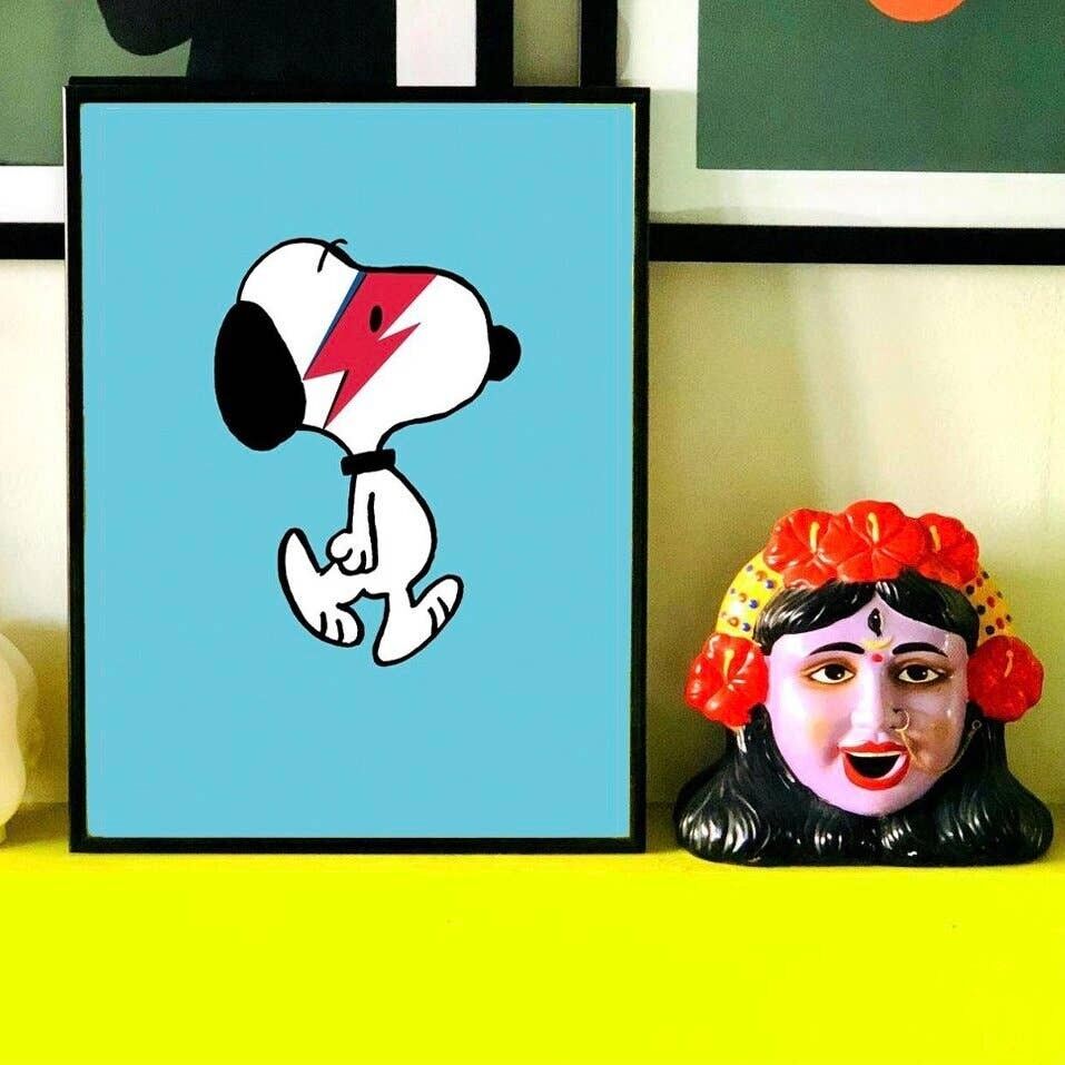 Beagle Flash stampa blu