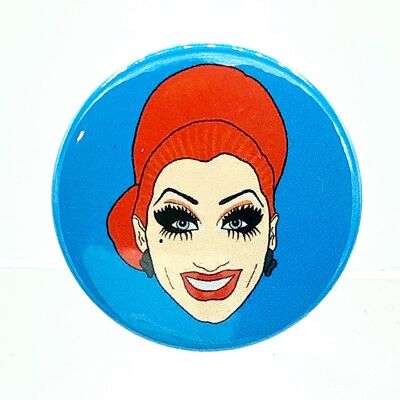 Bianca Del Rio Drag Button Pin Badge