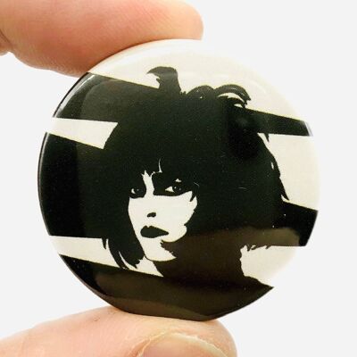 Insigne à épingle bouton noir et blanc Siouxsie et les banshees (paquet de 3)