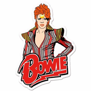 Autocollant en vinyle Bowie (paquet de 3)