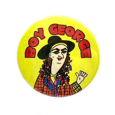 Insignia de pin de botón de dibujos animados de Boy George (paquete de 3)