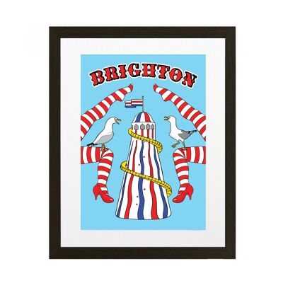Impresión de la playa de Brighton