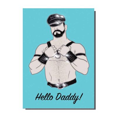 Carte de vœux Hello Daddy (lot de 6)