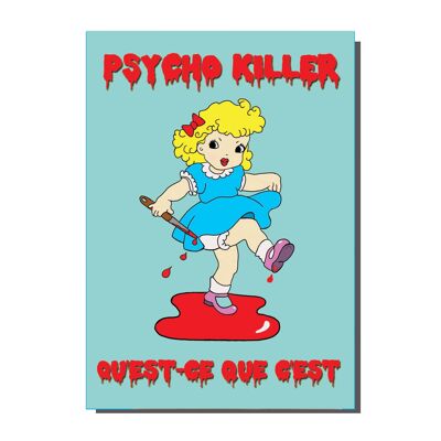 Kitsch N Cute Psycho Killer Greetings Card  (pack of 6)