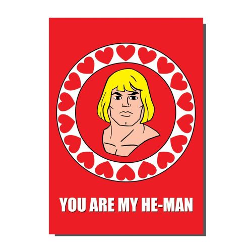 You Are My He-Man Greetings Card (pack of 6)
