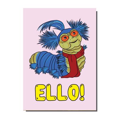 Tarjeta de felicitación Ello Labyrinth Worm (paquete de 6)