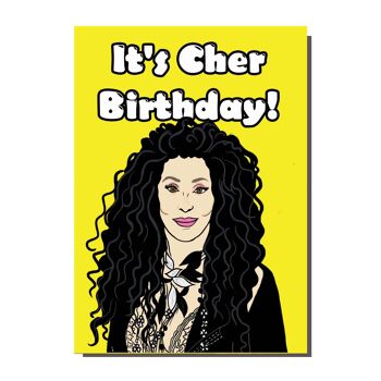 Carte d'anniversaire C'est Cher (lot de 6) 1