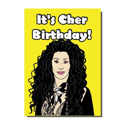 Carte d'anniversaire C'est Cher (lot de 6)
