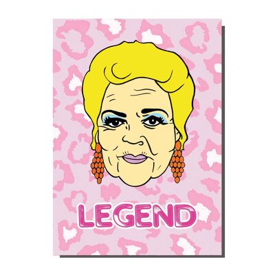 Pat Butcher Legend Greetings Card  (pack of 6)