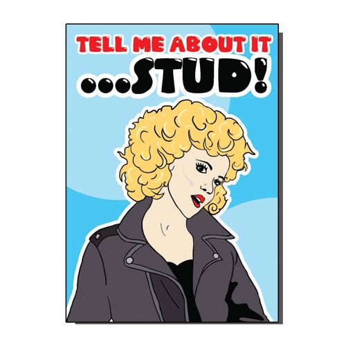 Tell Me About It... Stud Greetings Card (pack of 6)