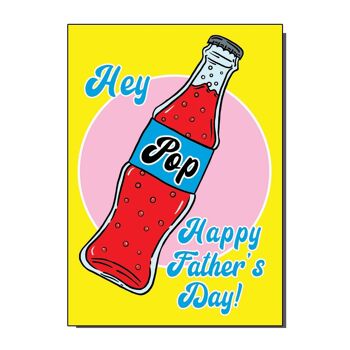Carte de voeux Hey Pop Happy Fathers Day (paquet de 6) 1