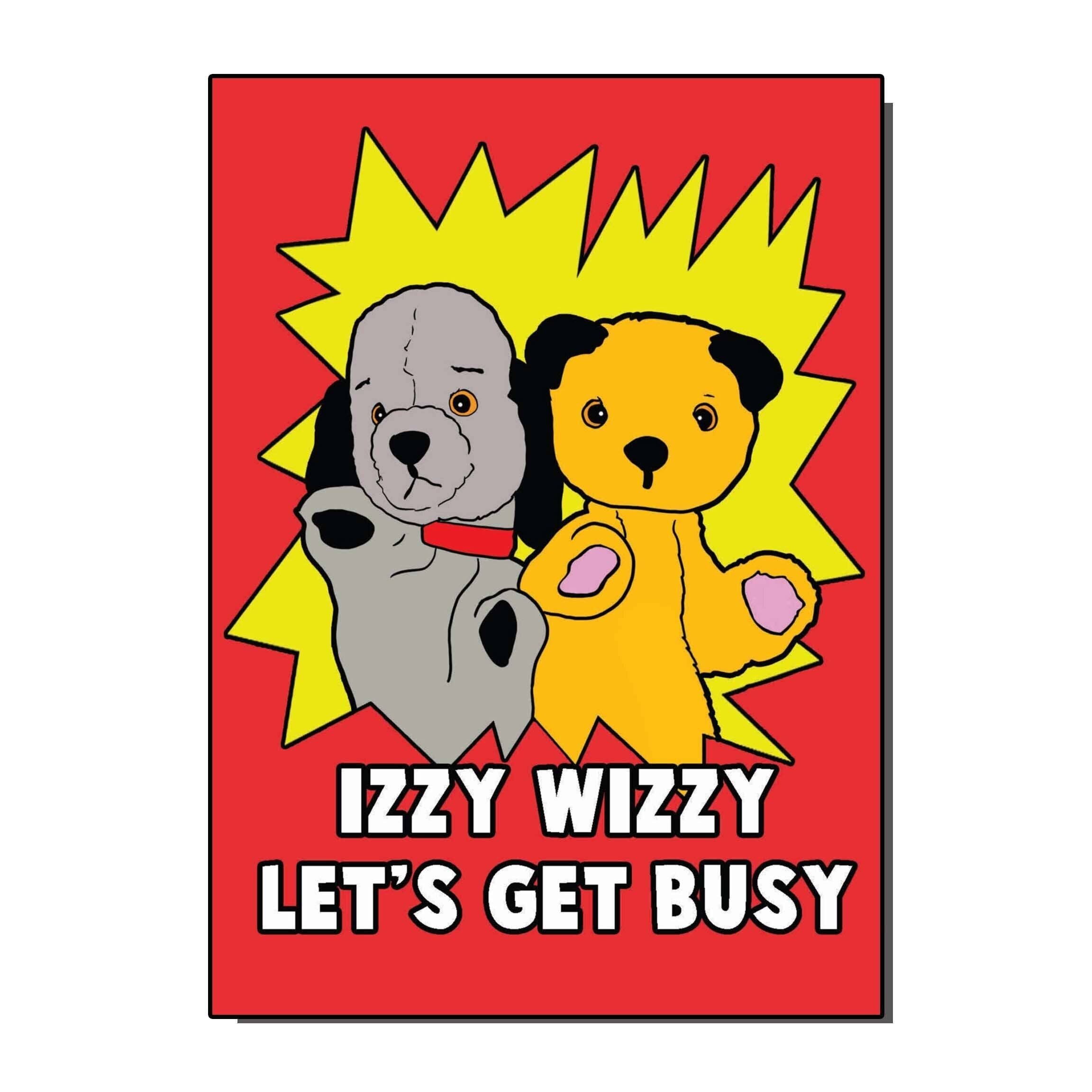 Biglietto d'auguri Sooty and Sweep Izzy Wizzy (confezione da 6)