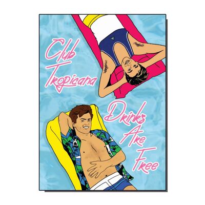Tarjeta de Felicitación Club Tropicana (paquete de 6)