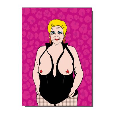 Pat Tits Pat Butcher Card (pack of 6)