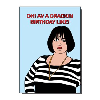 Carte d'anniversaire Nessa Crackin' (lot de 6)