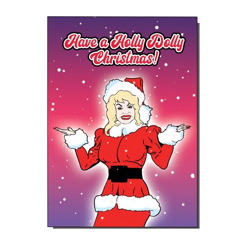 Holly Dolly C hristmas Card (pack of 6)