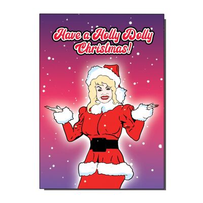 Tarjeta de Navidad Holly Dolly (paquete de 6)