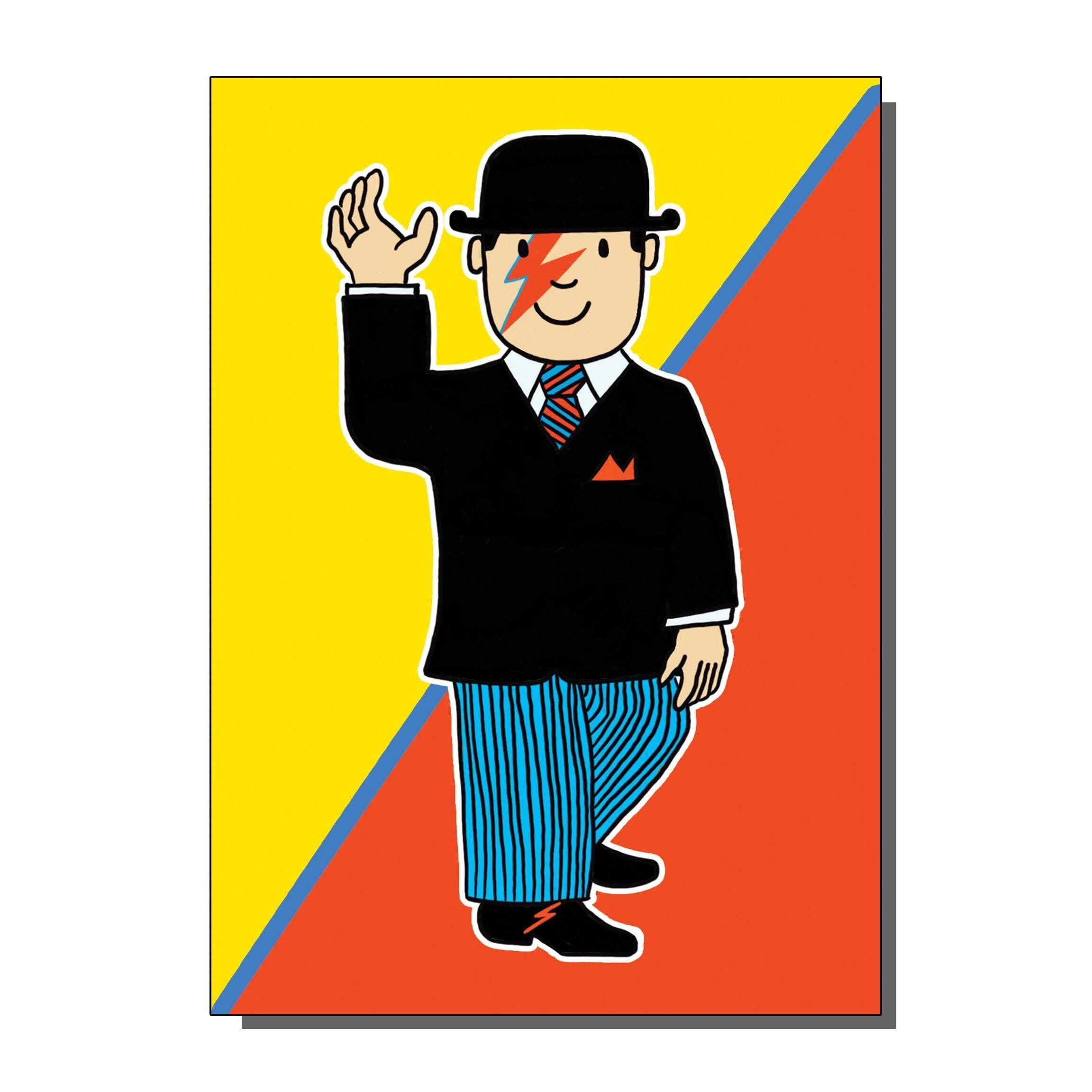 Biglietto d'auguri Benn Loves Bowie Away (confezione da 6)