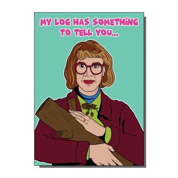 La carte de voeux Log Lady (lot de 6)