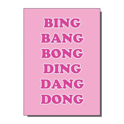 Tarjeta de felicitación Ding Dang Dong (paquete de 6) (Copia)