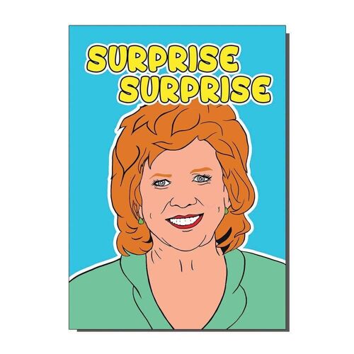 Surprise Surprise Cilla Greetings Card Card (pack of 6)