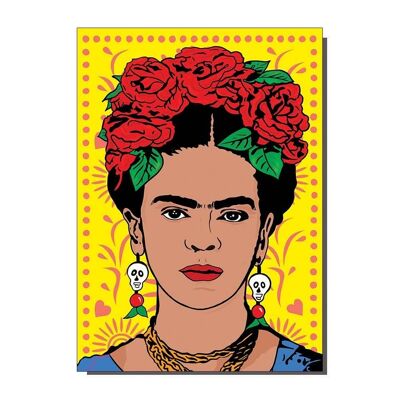 Carte Frida Rose (paquet de 6)