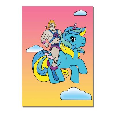 My Little He-Man Greetings Card (pack of 6)