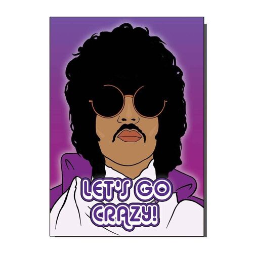 Let's Go Crazy Greetings Card (pack of 6)
