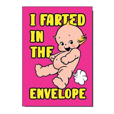I Farted In The Envelope Cute Kewpie Greetings Card