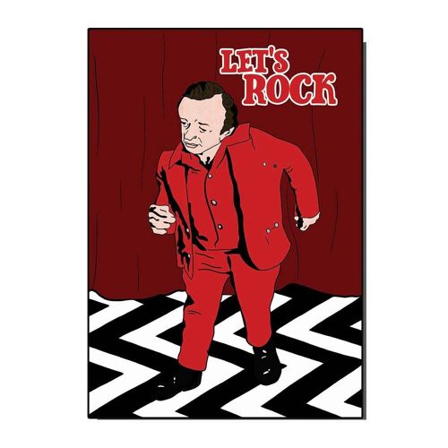 Let's Rock Twin Peaks Film Inspired Card  (pack of 6)