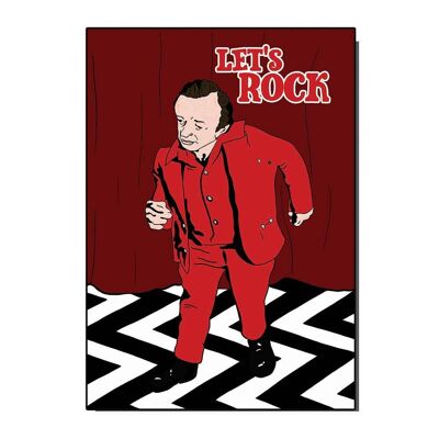 Carte inspirée du film Let's Rock Twin Peaks (lot de 6)