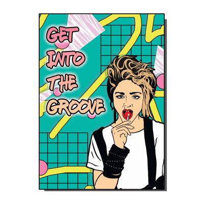 Carte de vœux Get Into The Groove (paquet de 6)