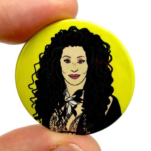 Cher Button Pin Badge (pack of 3)